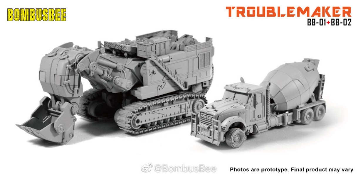 BombusBee Debuts Troublemaker Unofficial Movie Devastator Project 16 (16 of 19)